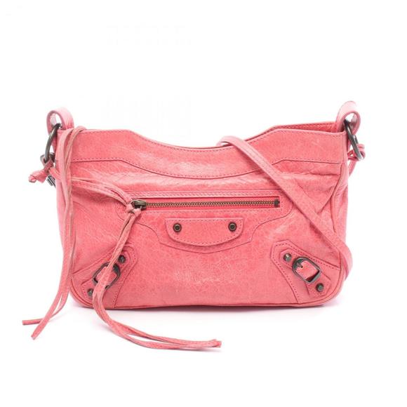 Balenciaga The Hip Shoulder Bag, Leather, Women's, Pink, 242803 - Picture 1 of 8